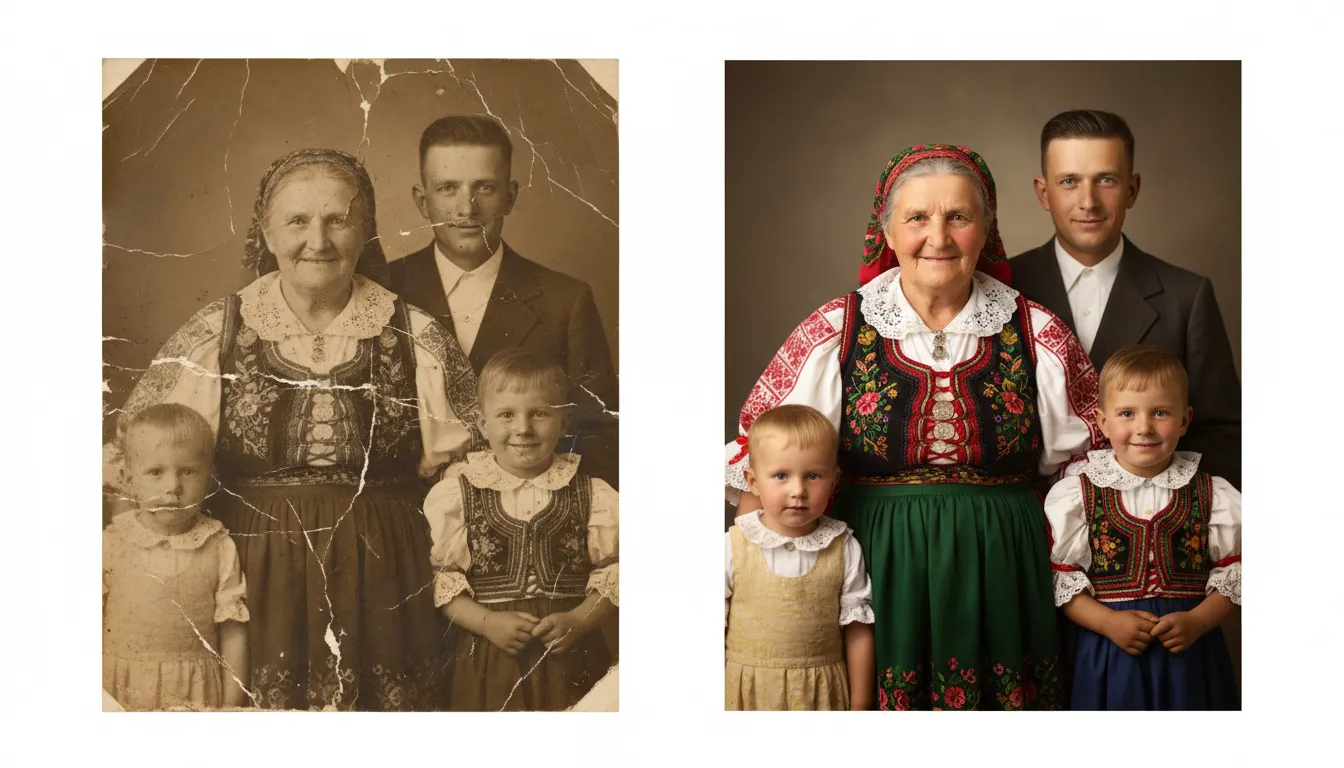 Kako AI obnavlja i oživljava stare obiteljske fotografije